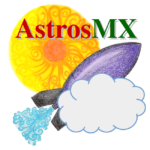 Logo de AstrosMX con una nube en la esquina inferior derecha